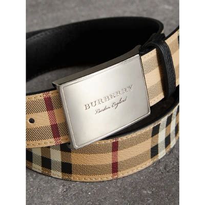 Burberry George New Haymarket Check Belt 